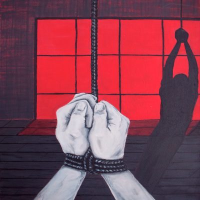 Cuartel Venecia. María Gloria Moreno. Acrílico sobre tela (2017).