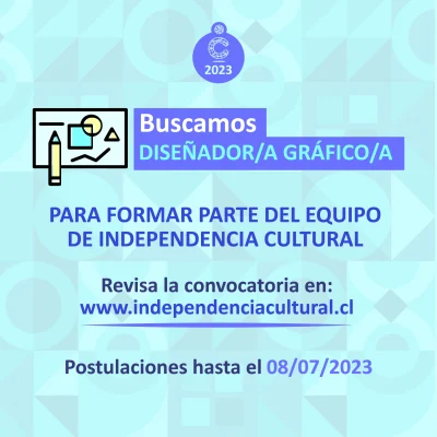 Flyer convocatoria diseño gráfico
